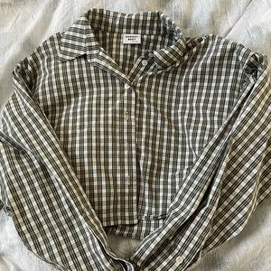 Aritzia Cropped Flannel